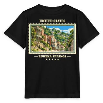 Vereinigte Staaten Eureka Springs Vintage Reisemar - Stanley/Stella Kinder T-Shirt MINI CREATOR  - Schwarz - Vorne - Mikhail (115cm)