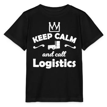 Keep Calm Logistik Spruch - Stanley/Stella Kinder T-Shirt MINI CREATOR  - Schwarz - Vorne - Mikhail (115cm)