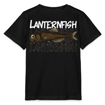 Tiefsee Monster - Laternenfisch - Stanley/Stella Kinder T-Shirt MINI CREATOR  - Schwarz - Vorne - Mikhail (115cm)