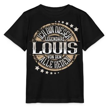 Louis - Stanley/Stella Kinder T-Shirt MINI CREATOR  - Schwarz - Vorne - Mikhail (115cm)