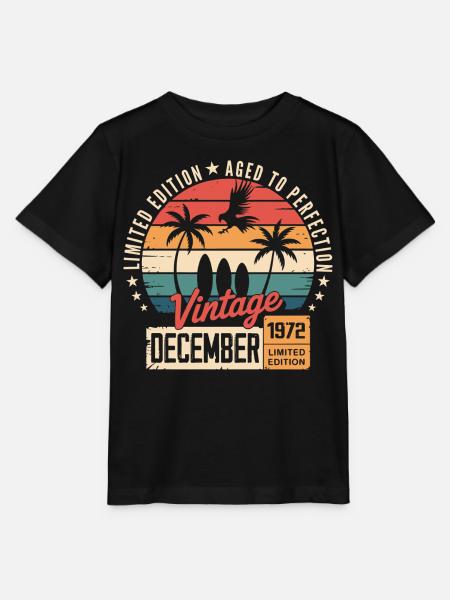 Limitierte Auflage Dezember 1972 - Stanley/Stella Kinder T-Shirt MINI CREATOR  - Schwarz