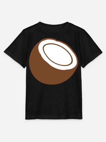 Kokosnuss Lebensmittel Geschenkidee Design Obst - Stanley/Stella Kinder T-Shirt MINI CREATOR  - Schwarz