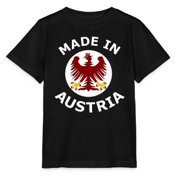 Österreich Adler Emblem - Stanley/Stella Kinder T-Shirt MINI CREATOR  - Schwarz - Vorne - Mikhail (115cm)