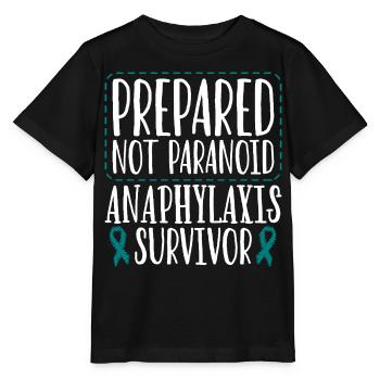 Anaphylaxie Überlebt - Stanley/Stella Kinder T-Shirt MINI CREATOR  - Schwarz - Vorne - Mikhail (115cm)