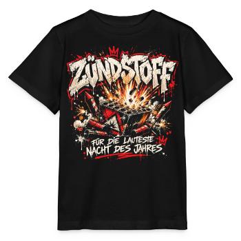 Zündstoff - Für die lauteste Nacht des Jahres - Stanley/Stella Kinder T-Shirt MINI CREATOR  - Schwarz - Vorne - Mikhail (115cm)