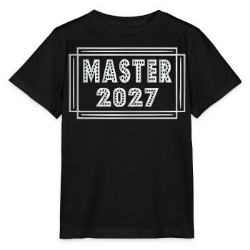 Masterstudiengang Abschluss Master 2027 - Stanley/Stella Kinder T-Shirt MINI CREATOR  - Schwarz - Vorne - Mikhail (115cm)