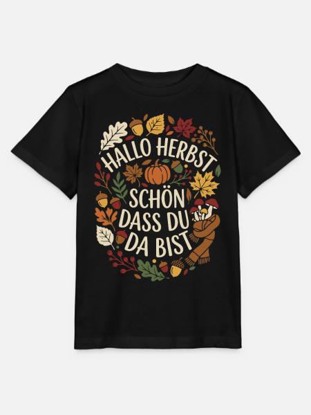 Hallo Herbst | Herbstzeit | Indian Summer - Stanley/Stella Kinder T-Shirt MINI CREATOR - Schwarz