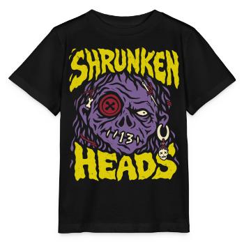 Shrunken Heads 13 – Halloween Horror Art - Stanley/Stella Kinder T-Shirt MINI CREATOR  - Schwarz - Vorne - Mikhail (115cm)