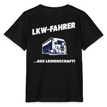 LKW-Fahrer Aus Leidenschaft Trucker Geschenk - Stanley/Stella Kinder T-Shirt MINI CREATOR  - Schwarz - Vorne - Mikhail (115cm)