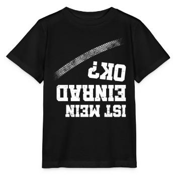 Ist mein Einrad Ok? - Stanley/Stella Kinder T-Shirt MINI CREATOR  - Schwarz - Vorne - Mikhail (115cm)