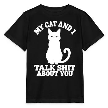 Katzen Spruch Weiße Katze Geschenk - Stanley/Stella Kinder T-Shirt MINI CREATOR  - Schwarz - Vorne - Mikhail (115cm)