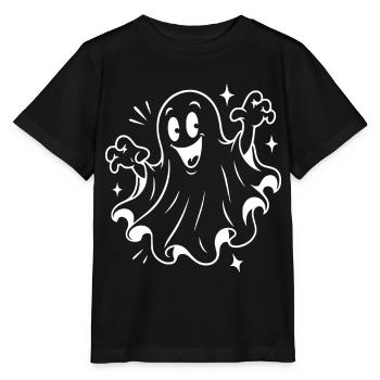 Halloween Geist - Stanley/Stella Kinder T-Shirt MINI CREATOR  - Schwarz - Vorne - Mikhail (115cm)