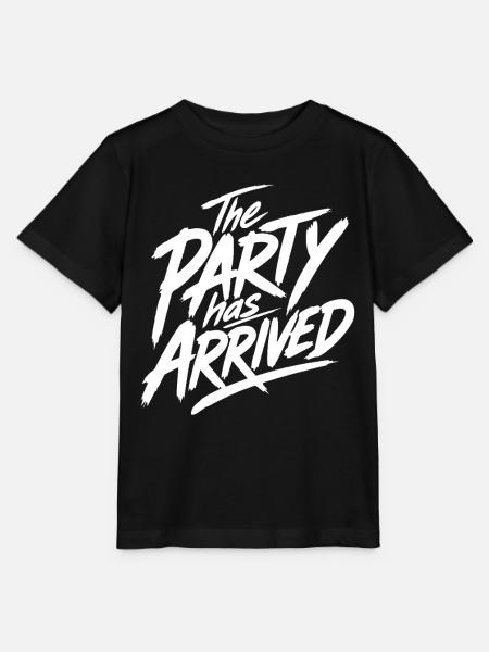 The Party Has Arrived - Stanley/Stella Kinder T-Shirt MINI CREATOR - Schwarz