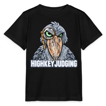 Schuhschnabel mit Brille – Highkey-Bewertung - Stanley/Stella Kinder T-Shirt MINI CREATOR  - Schwarz - Vorne - Mikhail (115cm)