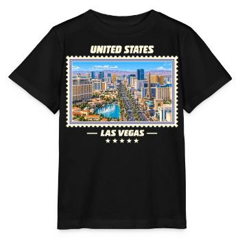 Vereinigte Staaten Las Vegas Vintage Reisemarke - Stanley/Stella Kinder T-Shirt MINI CREATOR  - Schwarz - Vorne - Mikhail (115cm)