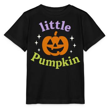 Little Pumpkin Kürbis Kinder Halloween Herbst - Stanley/Stella Kinder T-Shirt MINI CREATOR  - Schwarz - Vorne - Mikhail (115cm)
