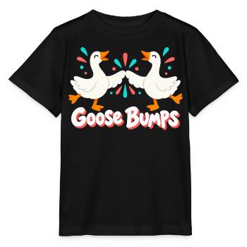Tanzende Gänse spritzen lustige Gänsehaut - Stanley/Stella Kinder T-Shirt MINI CREATOR  - Schwarz - Vorne - Mikhail (115cm)