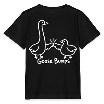 Linienzeichnung Gänseling Lustige Gänsehaut - Stanley/Stella Kinder T-Shirt MINI CREATOR  - Schwarz - Vorne - Mikhail (115cm)