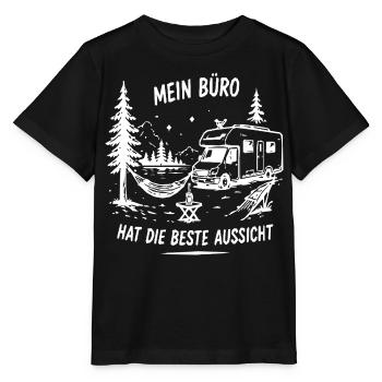Büro mit Aussicht am See - Stanley/Stella Kinder T-Shirt MINI CREATOR  - Schwarz - Vorne - Mikhail (115cm)