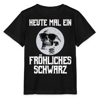 Gothic Metal Heute Mal Ein Fröhliches Schwarz - Stanley/Stella Kinder T-Shirt MINI CREATOR  - Schwarz - Vorne - Mikhail (115cm)