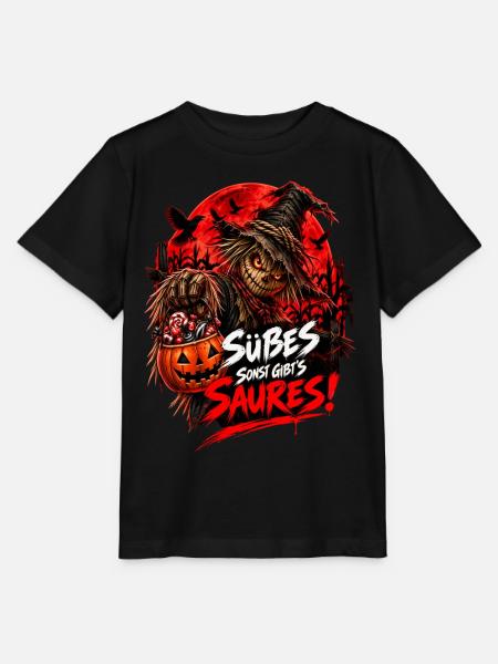 Halloween Vogelscheuche – Süßes oder Saures - Stanley/Stella Kinder T-Shirt MINI CREATOR - Schwarz