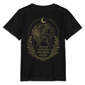 Soul Silence Blumenmondkunst - Stanley/Stella Kinder T-Shirt MINI CREATOR  - Schwarz - Vorne - Mikhail (115cm)