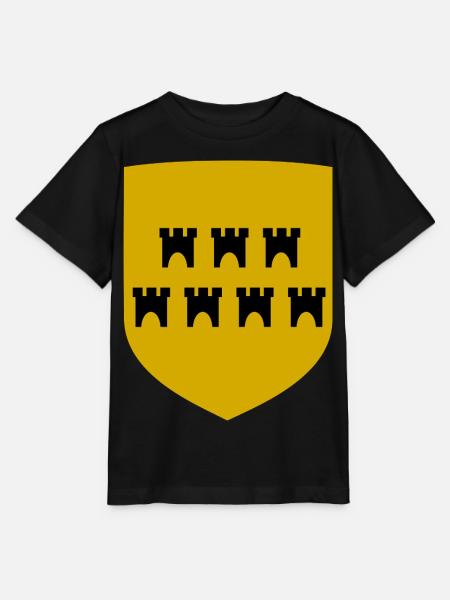 Gelbes Wappen mit Türmen - Stanley/Stella Kinder T-Shirt MINI CREATOR  - Schwarz