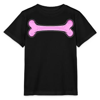 Pinkes Hundeknochen - Stanley/Stella Kinder T-Shirt MINI CREATOR  - Schwarz - Vorne - Mikhail (115cm)