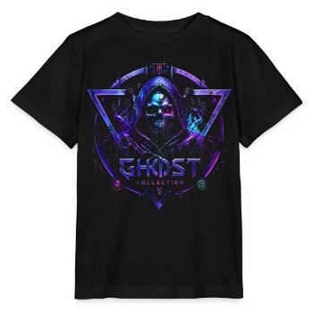Geister-Neon-Triade – Horror – Halloween - Stanley/Stella Kinder T-Shirt MINI CREATOR  - Schwarz - Vorne - Mikhail (115cm)
