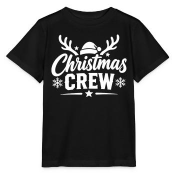 Christmas Crew Rentier - Stanley/Stella Kinder T-Shirt MINI CREATOR  - Schwarz - Vorne - Mikhail (115cm)