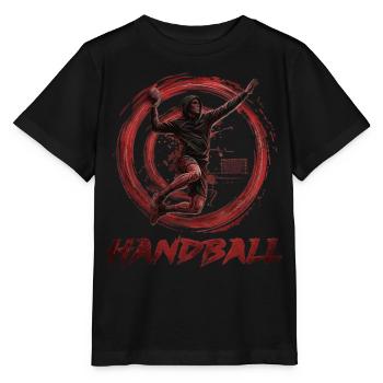 Handball - Stanley/Stella Kinder T-Shirt MINI CREATOR  - Schwarz - Vorne - Mikhail (115cm)
