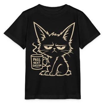 Pass Next Question - Stanley/Stella Kinder T-Shirt MINI CREATOR  - Schwarz - Vorne - Mikhail (115cm)