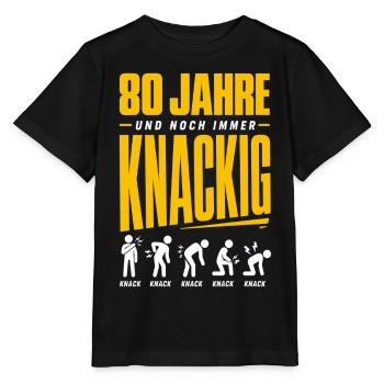 80 Jahre und noch immer knackig - Stanley/Stella Kinder T-Shirt MINI CREATOR  - Schwarz - Vorne - Mikhail (115cm)