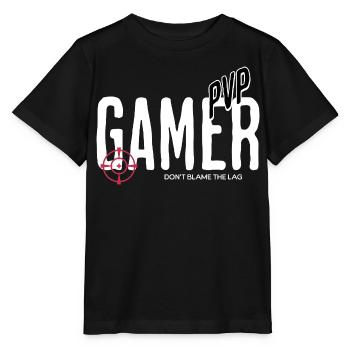 Gamer PVP Shirt Don’t Blame The Lag Zocker Geschen - Stanley/Stella Kinder T-Shirt MINI CREATOR  - Schwarz - Vorne - Mikhail (115cm)
