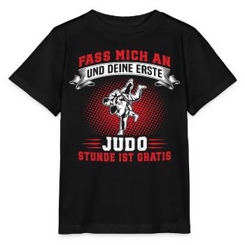JUDO  - Stanley/Stella Kinder T-Shirt MINI CREATOR  - Schwarz - Vorne - Mikhail (115cm)