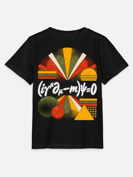 Dirac-Gleichung – Physikalische Gleichung - Stanley/Stella Kinder T-Shirt MINI CREATOR  - Schwarz