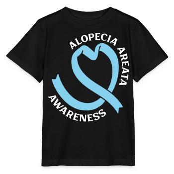 Alopecia Areata - Bewusstsein & Herz - Stanley/Stella Kinder T-Shirt MINI CREATOR  - Schwarz - Vorne - Mikhail (115cm)