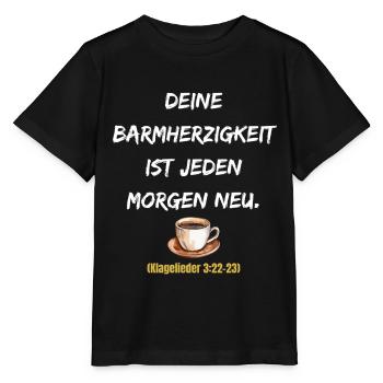 Jeden Morgen Neue Barmherzigkeit - Stanley/Stella Kinder T-Shirt MINI CREATOR  - Schwarz - Vorne - Mikhail (115cm)