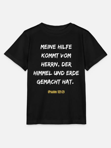 Meine Hilfe Kommt Vom Herrn - Stanley/Stella Kinder T-Shirt MINI CREATOR - Schwarz