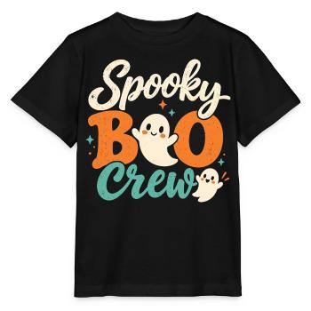 Spooky Boo Crew Retro Halloween-Geister - Stanley/Stella Kinder T-Shirt MINI CREATOR  - Schwarz - Vorne - Mikhail (115cm)