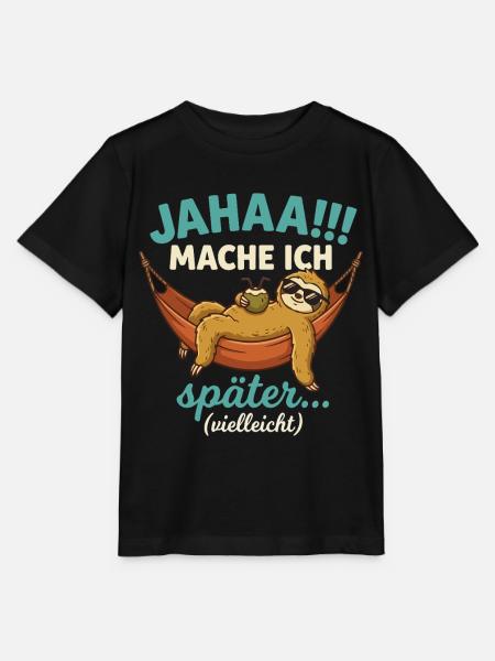 Jahaa Mache ich spaeter vielleicht - Stanley/Stella Kinder T-Shirt MINI CREATOR  - Schwarz