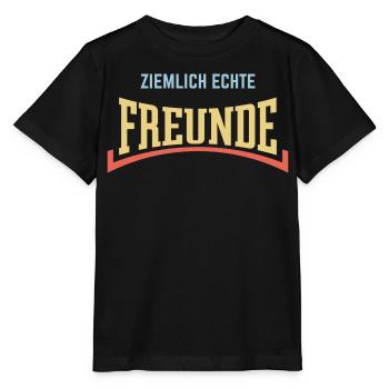 Ziemlich Echte Freunde (Freundschaft / Konkav / 3) - Stanley/Stella Kinder T-Shirt MINI CREATOR  - Schwarz - Vorne - Mikhail (115cm)