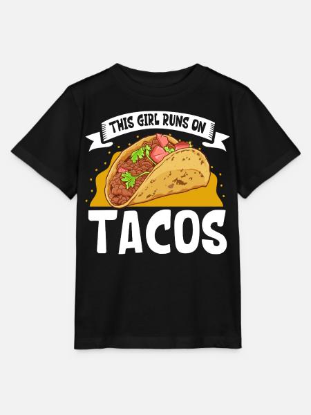 Ladies love Tacos - Stanley/Stella Kinder T-Shirt MINI CREATOR - Schwarz