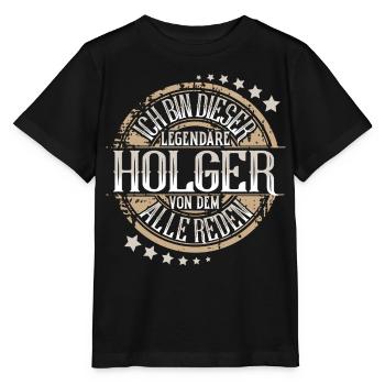 Holger - Stanley/Stella Kinder T-Shirt MINI CREATOR  - Schwarz - Vorne - Mikhail (115cm)