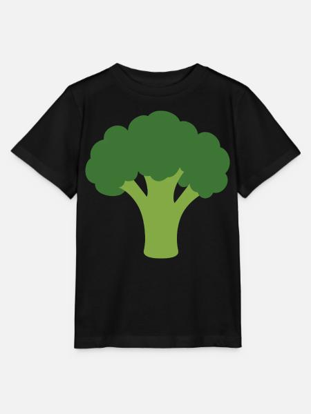 Brokkoli Gemüseillustration Illustration - Stanley/Stella Kinder T-Shirt MINI CREATOR  - Schwarz