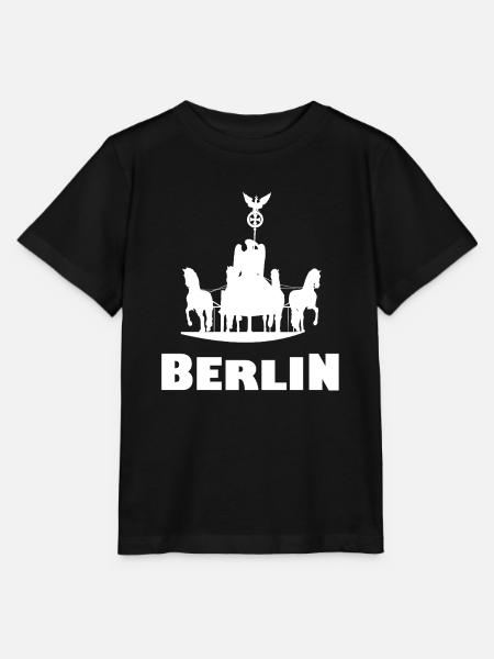 Berlin Silhouette Karussell - Stanley/Stella Kinder T-Shirt MINI CREATOR - Schwarz