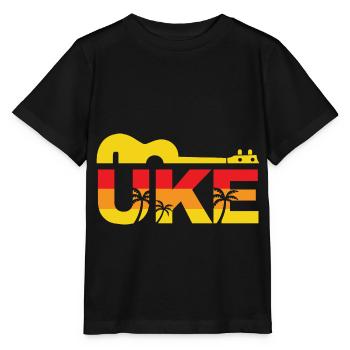 Ukulélé UKE - T-shirt bio MINI CREATOR Stanley/Stella Enfant - noir - Devant - Mikhail (115cm)