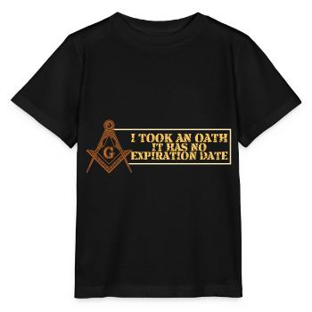 Freimaurer Winkel & Zirkel FREEMASON Prince Hall - Stanley/Stella Kinder T-Shirt MINI CREATOR  - Schwarz - Vorne - Mikhail (115cm)