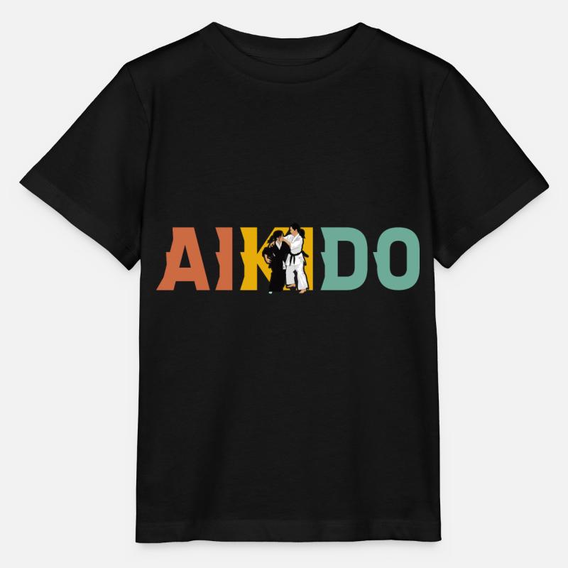 Aïkido - T-shirt bio MINI CREATOR Stanley/Stella Enfant - noir