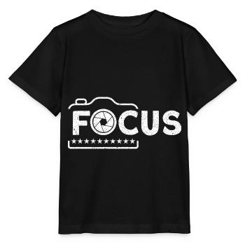 Cameraman Gift for Photographer - Stanley/Stella MINI CREATOR Kids’ T-Shirt - black - Front - Mikhail (115cm)